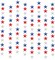Patriotic Star Streamers Banner Garland Party Decorations for 4th of July